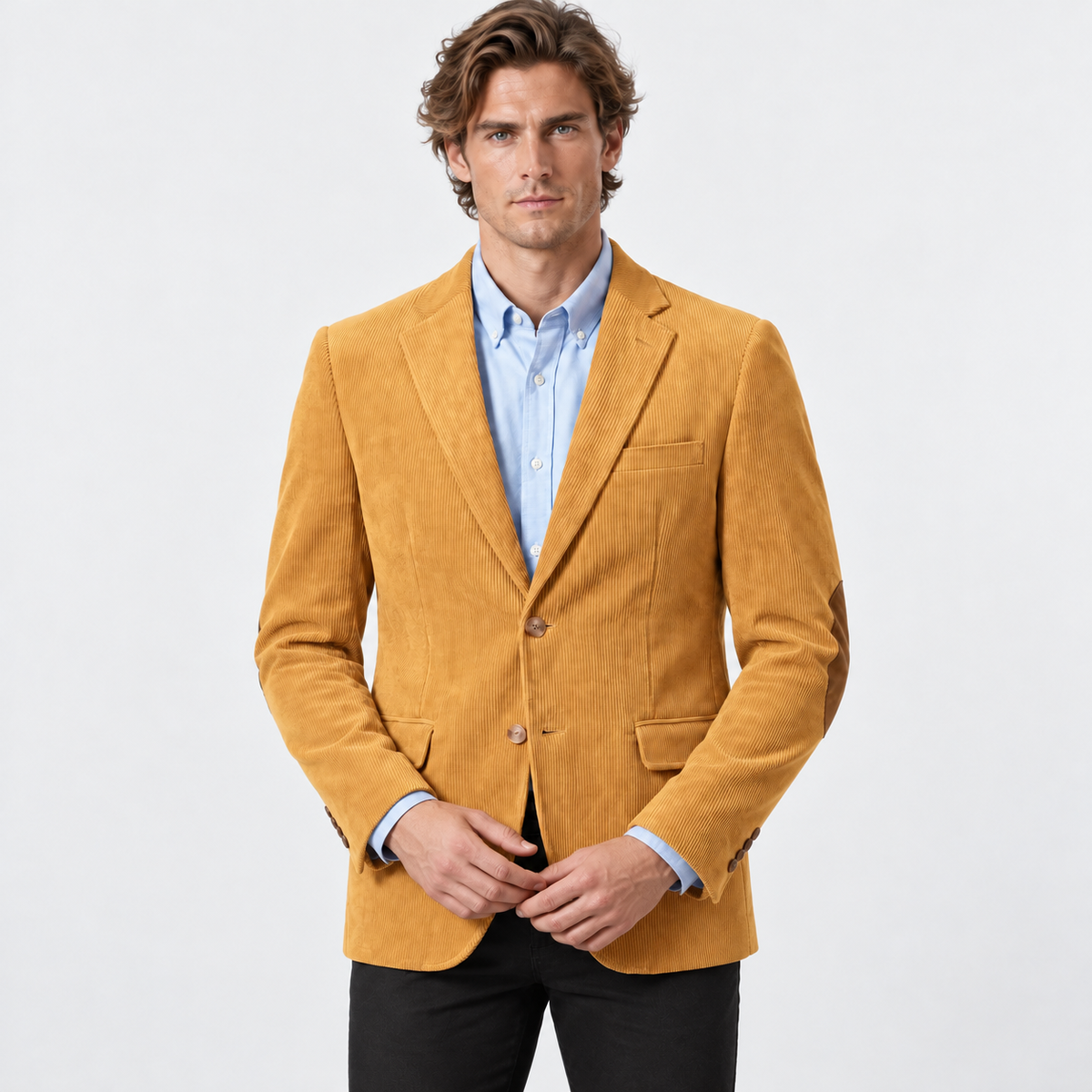 Old Ashworth | Men's Corduroy Blazer with Elbow Patches