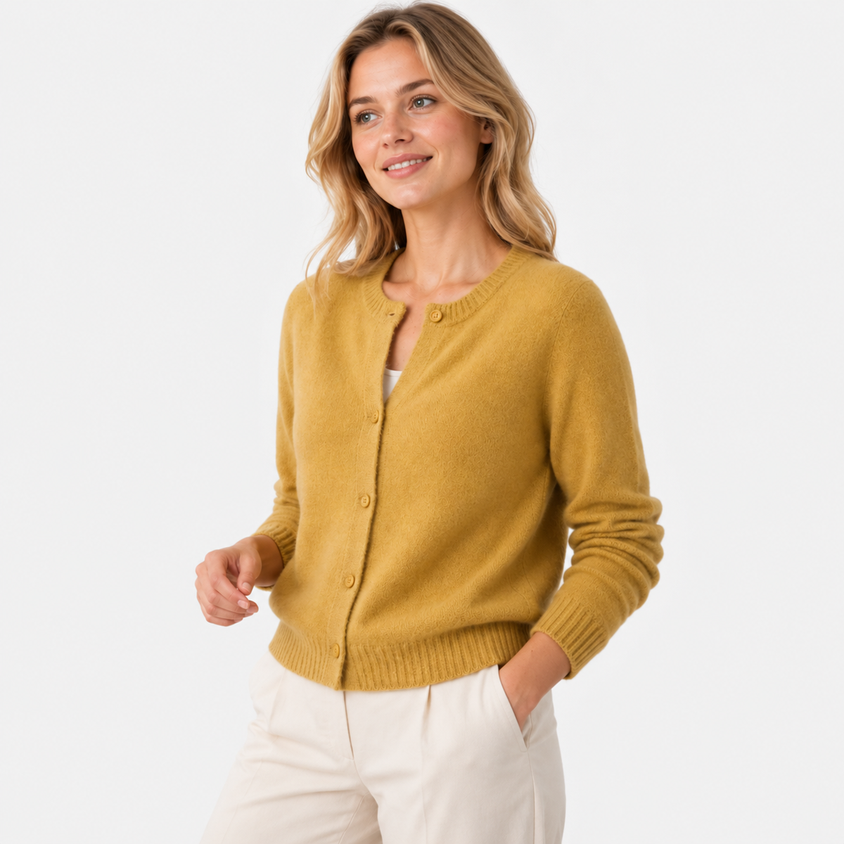 Old Ashworth  | Women's Button Front Cardigan Soft Knit Long Sleeve Sweater