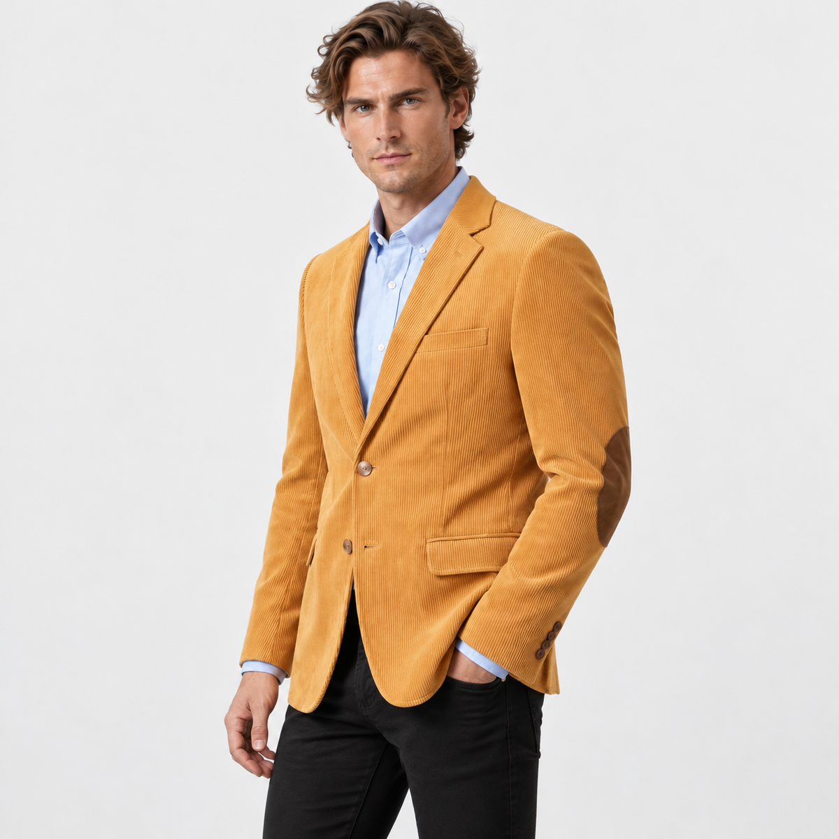 Old Ashworth | Men's Corduroy Blazer with Elbow Patches