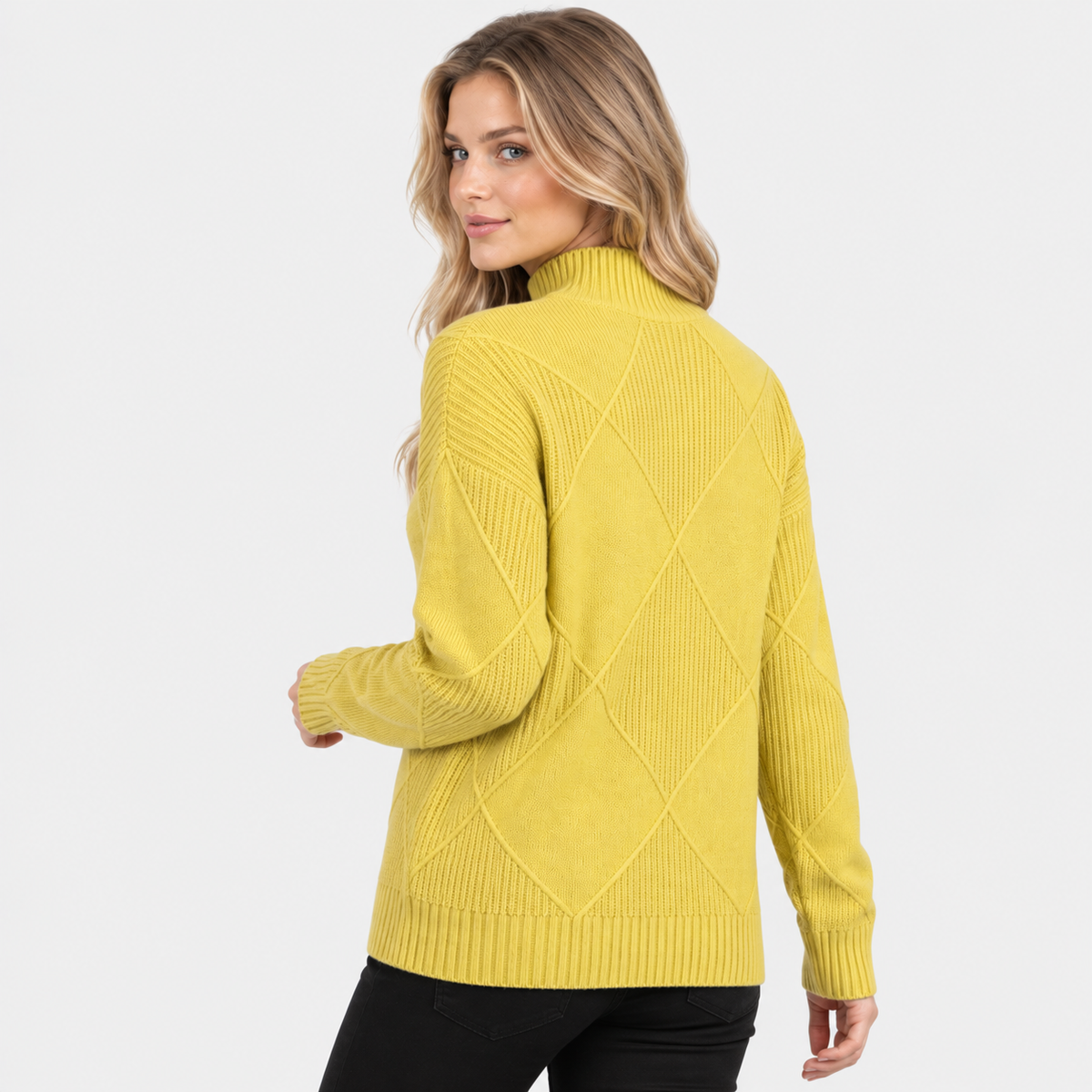 Old Ashworth | Women's Cashmere Jumper – Roll Neck